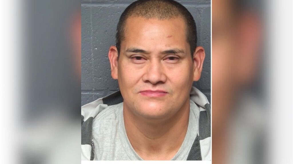 John Paul Alvarado was arrested on suspicion of attempted murder after allegedly firing three shots at a woman attempting to flee a domestic violence incident in Mariposa County, authorities said. (Mariposa County SO)