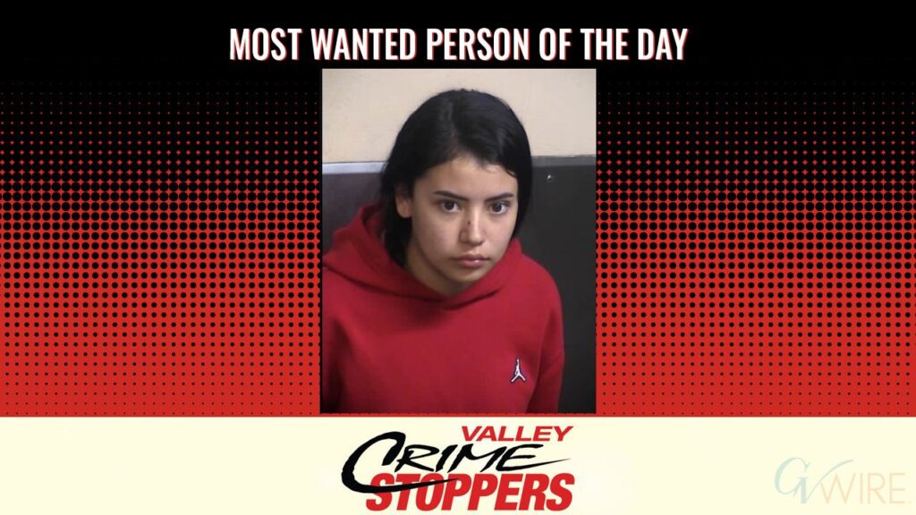 Laura Daniela Olegua Garzon is Valley Crime Stoppers' Most Wanted Person of the Day for October 23, 2026. (Valley Crimes Stoppers)
