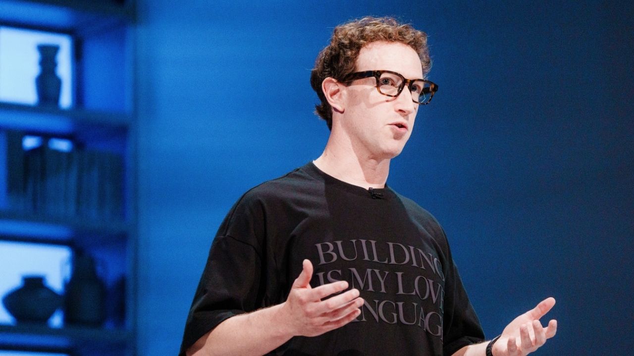 Mark Zuckerberg, the chief executive of Meta, speaks during the Meta Connect conference in Menlo Park, Calif., Sept. 23, 2026. The company aims to raise up to $95 billion to invest in AI infrastructure. (Gabriela Bhaskar/The New York Times)