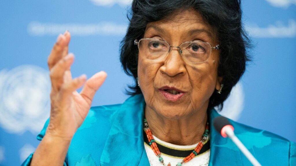 Member of the United Nations Independent International Commission of Inquiry on the Occupied Palestinian Territory, including East Jerusalem, and in Israel, Navanethem Pillay speaks during a press briefing at the United Nations headquarters in New York, U.S., October 27, 2022. (Reuters File)