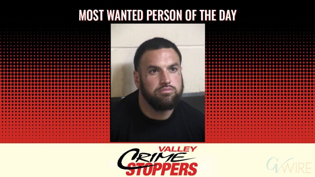Michael Gonzales is Valley Crime Stoppers' Most Wanted Person of the Day for October 19, 2026. (Valley Crimes Stoppers)