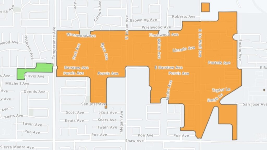 More than 1,300 Clovis customers lost power Thursday afternoon shortly after another large outage in the area. (PG&E)