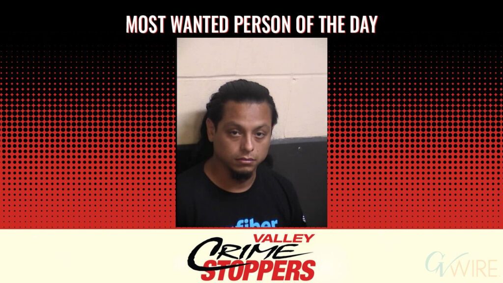 Nathaniel Rodriguez is Valley Crime Stoppers' Most Wanted Person of the Day for October 21, 2026. (Valley Crimes Stoppers)