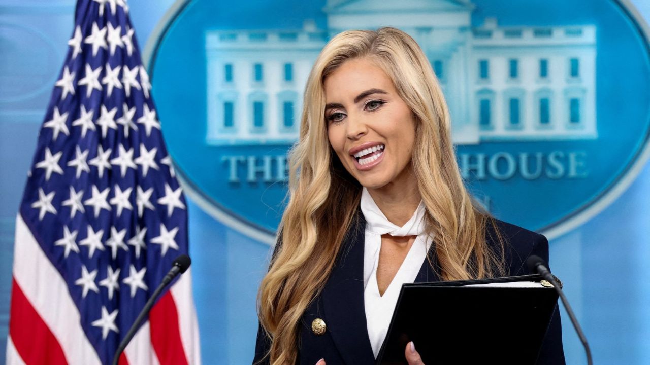 New White House Press Secretary Katie Zacharia holds her first press briefing at the White House in Washington, DC, US, October 13, 2026. (Reuters File)