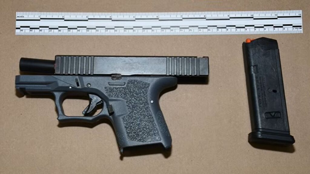 Police said they recovered a loaded privately made firearm belonging to David Rascon during a Sept. 1, 2026, incident. (Fresno PD)