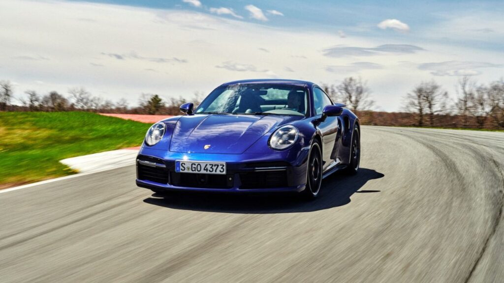The 2021 Porsche 911 Turbo S in Monticello, N.Y., on May 2, 2020. Porsche’s profit margin collapsed last year, which is one reason the company is adopting a new strategy that calls for a smaller work force and more expensive top-end models. (Bryan Derballa/The New York Times)