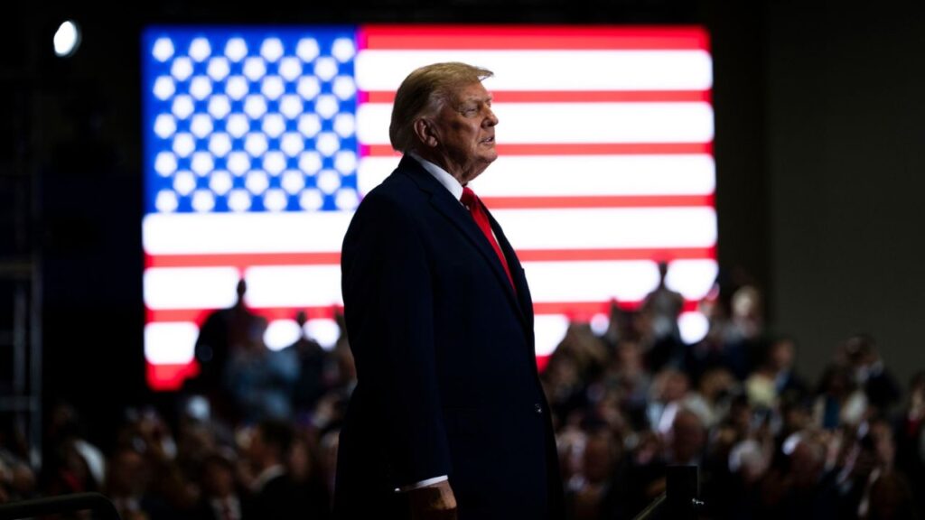 President Donald Trump at a midterm election campaign rally in Durant, Okla., on Thursday, Oct. 1, 2026. The world’s wealthiest industrial nations agreed on Friday, Oct. 2, 2026, to release diesel from their reserve stockpiles to help ease a growing crisis over record-high prices driven mostly by the war in Iran. (Doug Mills/The New York Times)