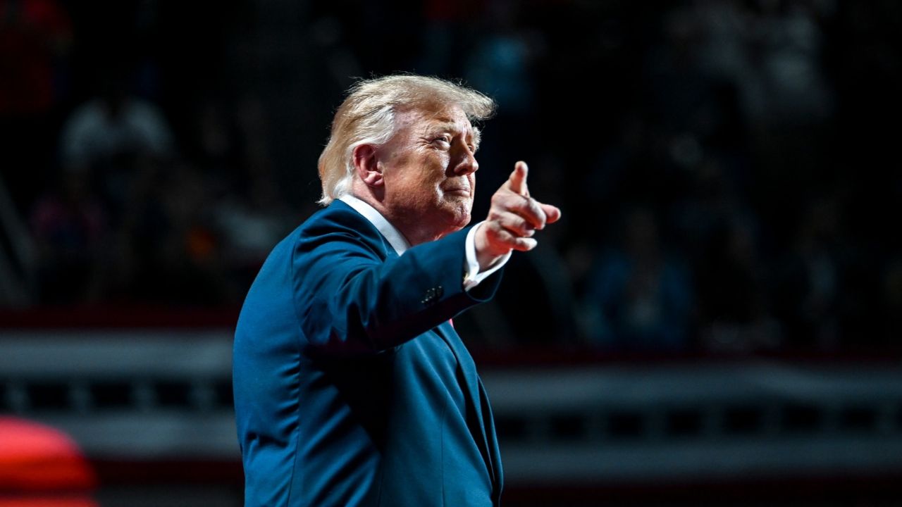 President Donald Trump at a political rally for local Republican candidates in San Antonio, Texas, Oct. 7, 2026. President Trump has begun sending $500 “refund” checks, along with a signed letter taking credit for the payments, to Americans who get their health insurance through the Affordable Care Act. (Kenny Holston/The New York Times)