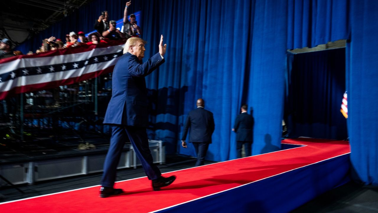 President Donald Trump departs a campaign rally in Rock Hill, S.C., on Thursday, Oct. 29, 2026. A backlash over high prices helped Republicans capture a majority in 2024. Now, inflation may be the source of the party’s own undoing. (Doug Mills/The New York Times)