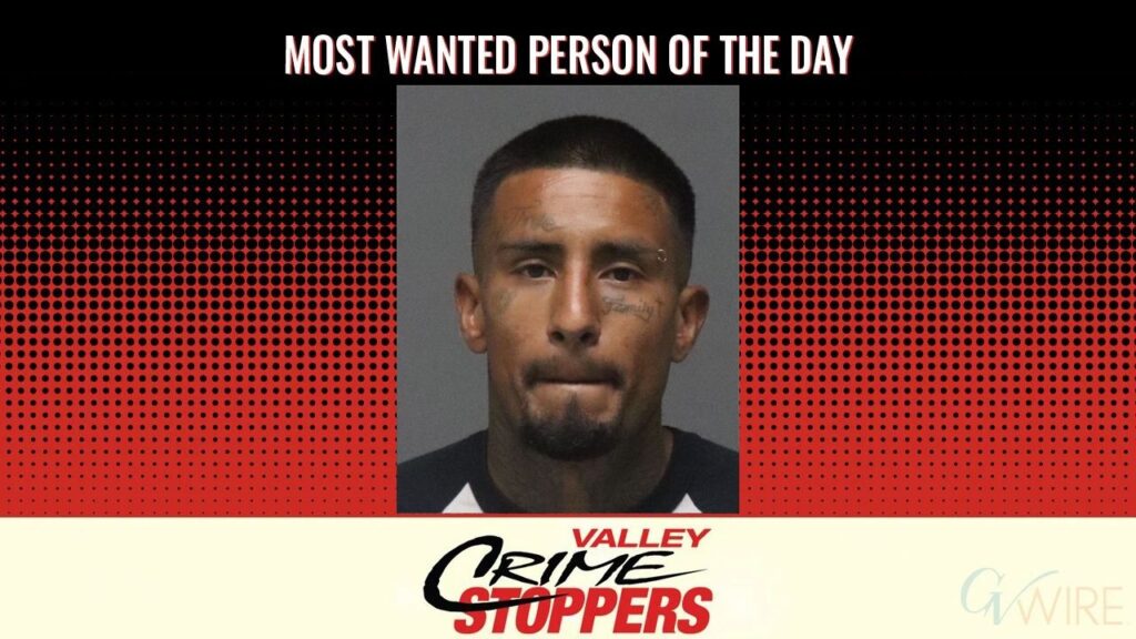 Robert Carlos Jimenez is Valley Crime Stoppers' Most Wanted Person of the Day for October 15, 2026. (Valley Crimes Stoppers)