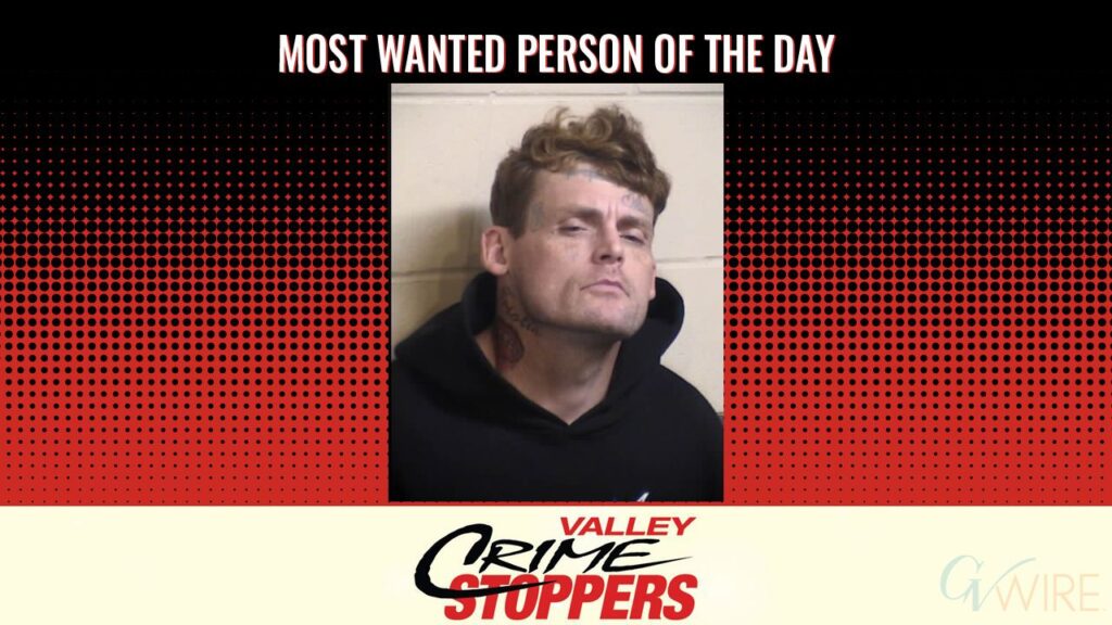 Scott Johnson is Valley Crime Stoppers' Most Wanted Person of the Day for October 27, 2026. (Valley Crimes Stoppers)