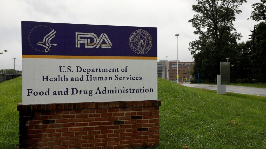 Signage is seen outside of the Food and Drug Administration (FDA) headquarters in White Oak, Maryland, U.S., August 29, 2020. (Reuters File)