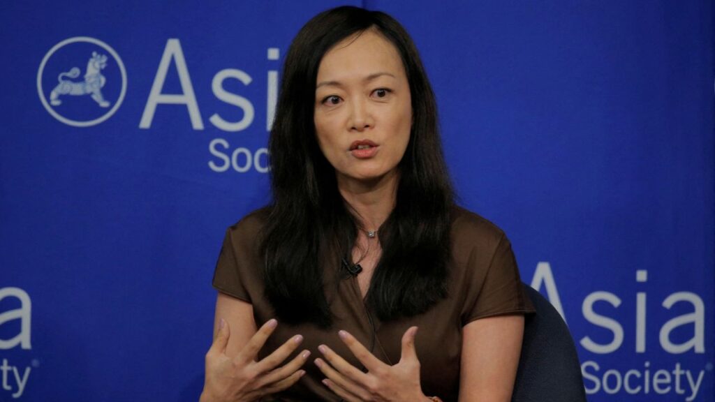 Sue Mi Terry, director at Bower Group Asia, speaks on a "Crisis on the Peninsula: Implications for the U.S. - Korea Alliance" panel at the Asia Society in New York, U.S., June 19, 2017. (Reuters File)