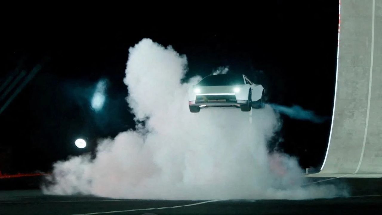 Tesla unveils its long-delayed Roadster nearly a decade after first revealing a next-generation version of its original electric sports ​car, at a launch event in Waco, Texas, US, on October 15, 2026, in this still image taken from a handout video. (Tesla/Handout via REUTERS)