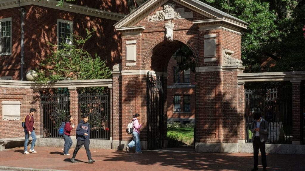 The Harvard campus in Cambridge, Mass., Sept. 24, 2026. Harvard’s Asian American student enrollment jumped to 43 percent and Black students enrollment dipped to 9 percent after the Supreme Court struck down affirmative action in 2023. (Lucy Lu/The New York Times)