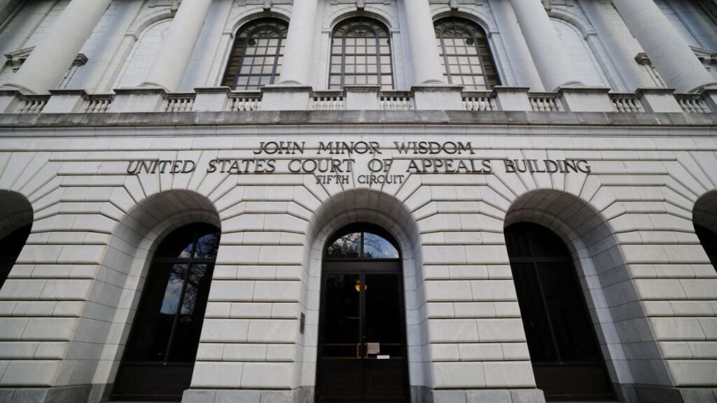 The John Minor Wisdom United States Court of Appeals Building stands in New Orleans, Louisiana, U.S., February 7, 2025. (Reuters File)