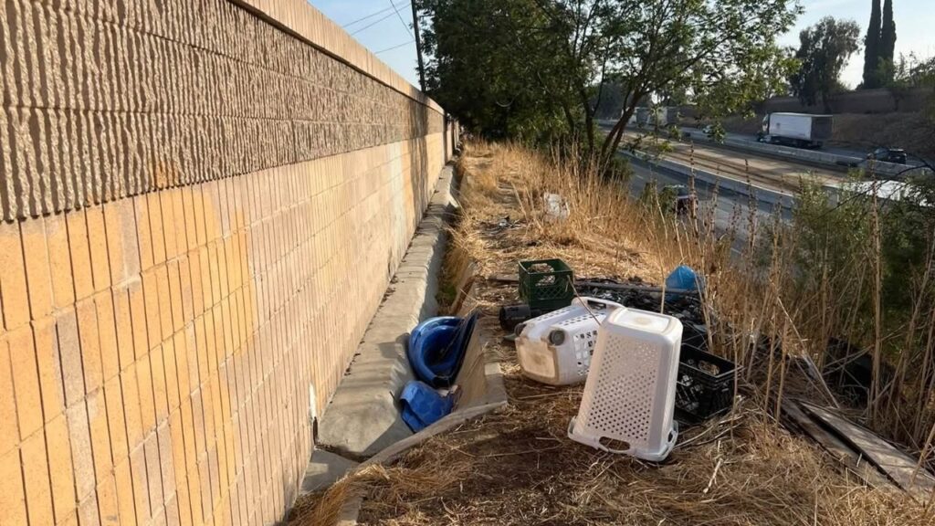 Tulare County sheriff’s detectives are investigating skeletal remains found along a Highway 99 embankment in Earlimart. (Tulare County SO)