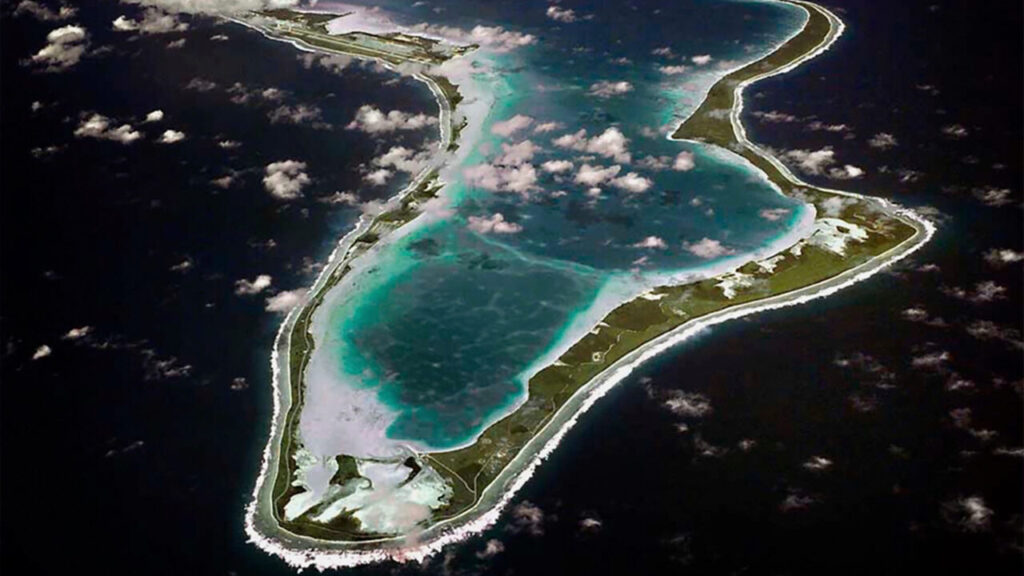 Image of Diego Garcia, south of the Maldives