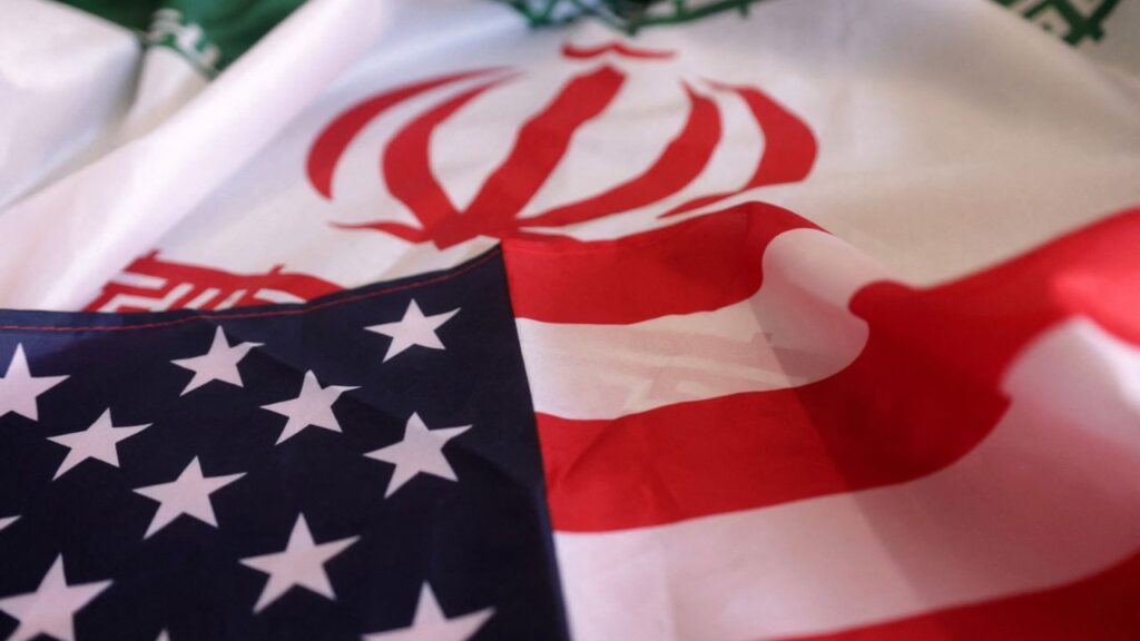 USA and Iranian flags are seen in this illustration taken, September 8, 2022. REUTERS/Dado Ruvic/Illustration