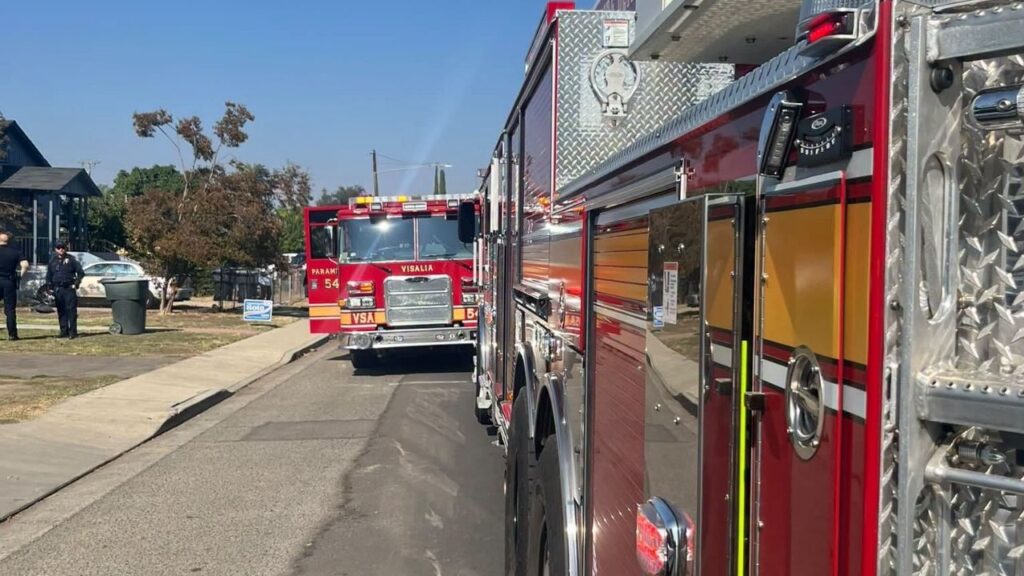 Visalia firefighters responded to a home Monday afternoon after smoke was reported coming from the residence, officials said. (Visalia FD)