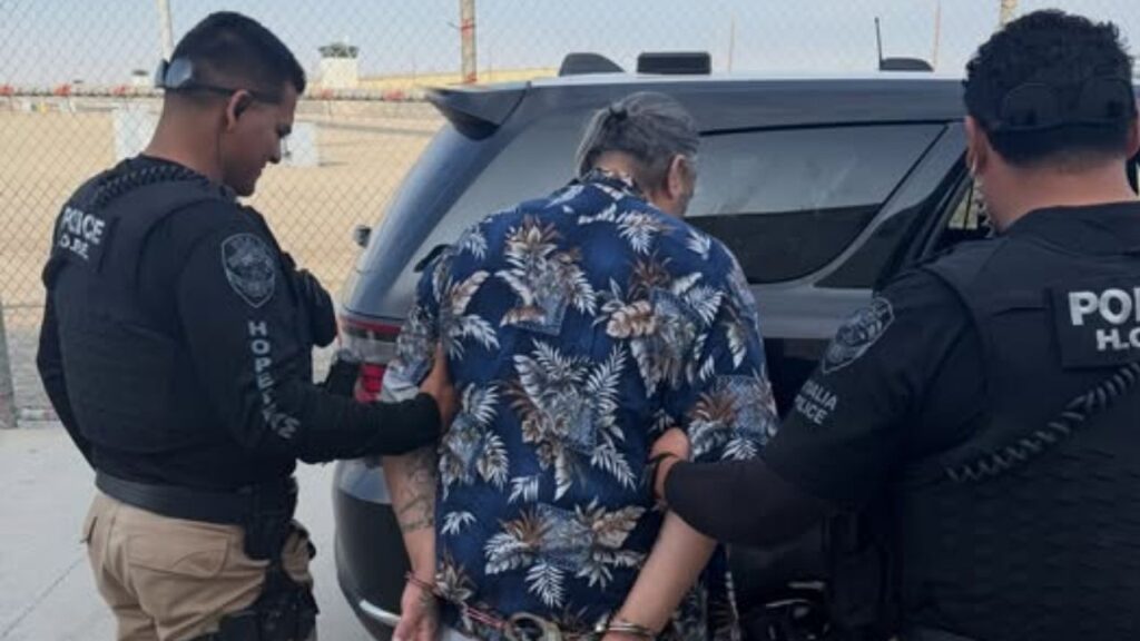 Visalia police arrested Michael Ruiz, 51, in connection with the 2022 shooting death of James Martin Fernandez after detectives reopened the cold case in March. (Visalia PD)