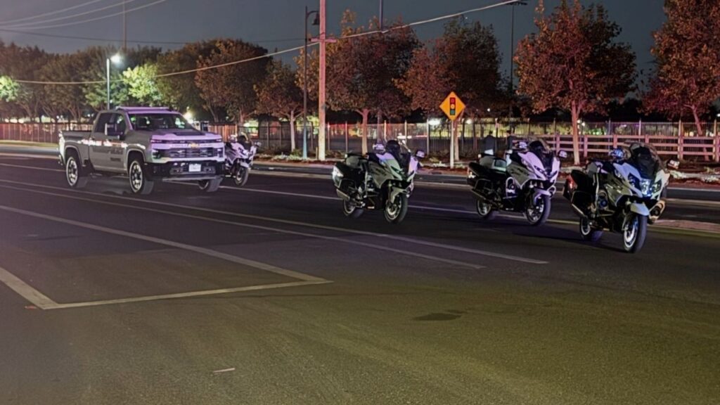 Visalia police investigated a vehicle-bicyclist collision Tuesday evening that closed Dinuba Boulevard between Shannon Parkway and Avenue 320. (Visalia PD)