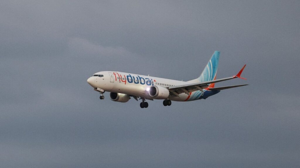 A plane, carrying passengers who were on the FlyDubai aircraft bound for Israel from the United Arab Emirates, which was diverted to Saudi Arabia following an emergency signal, arrives at the Ben Gurion International Airport, in Lod, near Tel Aviv, Israel, September 30, 2026. Reuters/Ammar Awad